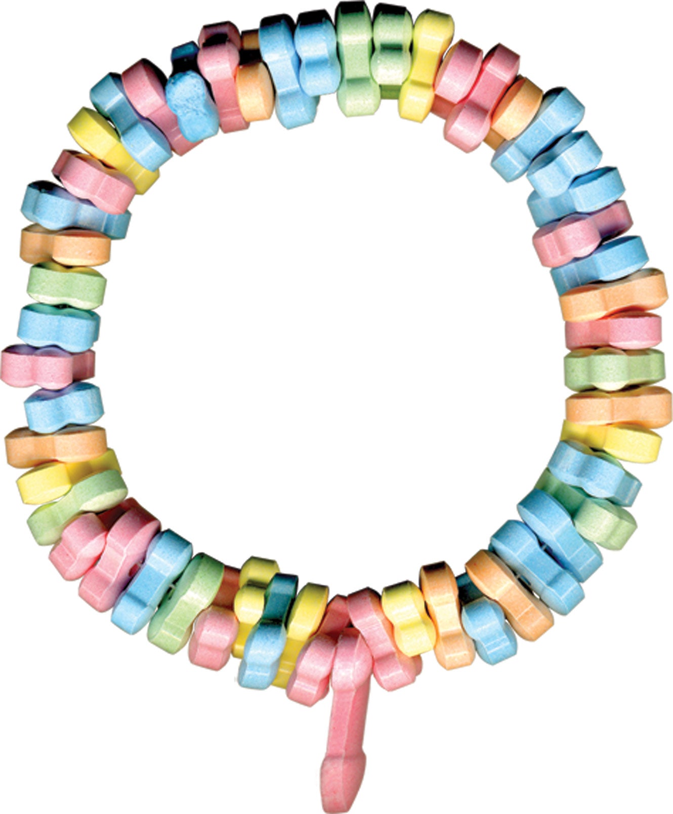 "Rainbow Penis Candy Necklace HTP2157"