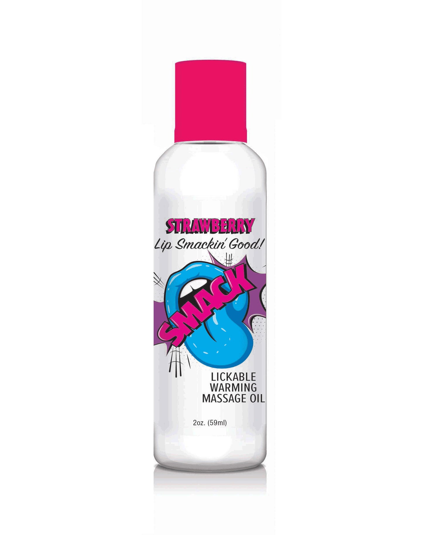 "Smack Warming and Lickable Massage Oil - Strawberry 2 Oz LG-BT409"