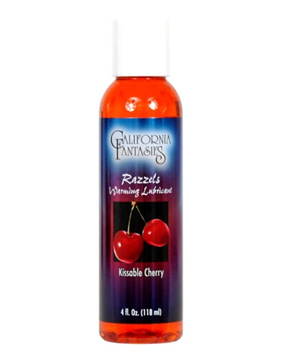 "Razzels Warming Lubricant - Kissable Cherry - 4 Oz. Bottle CF-RKC-04"