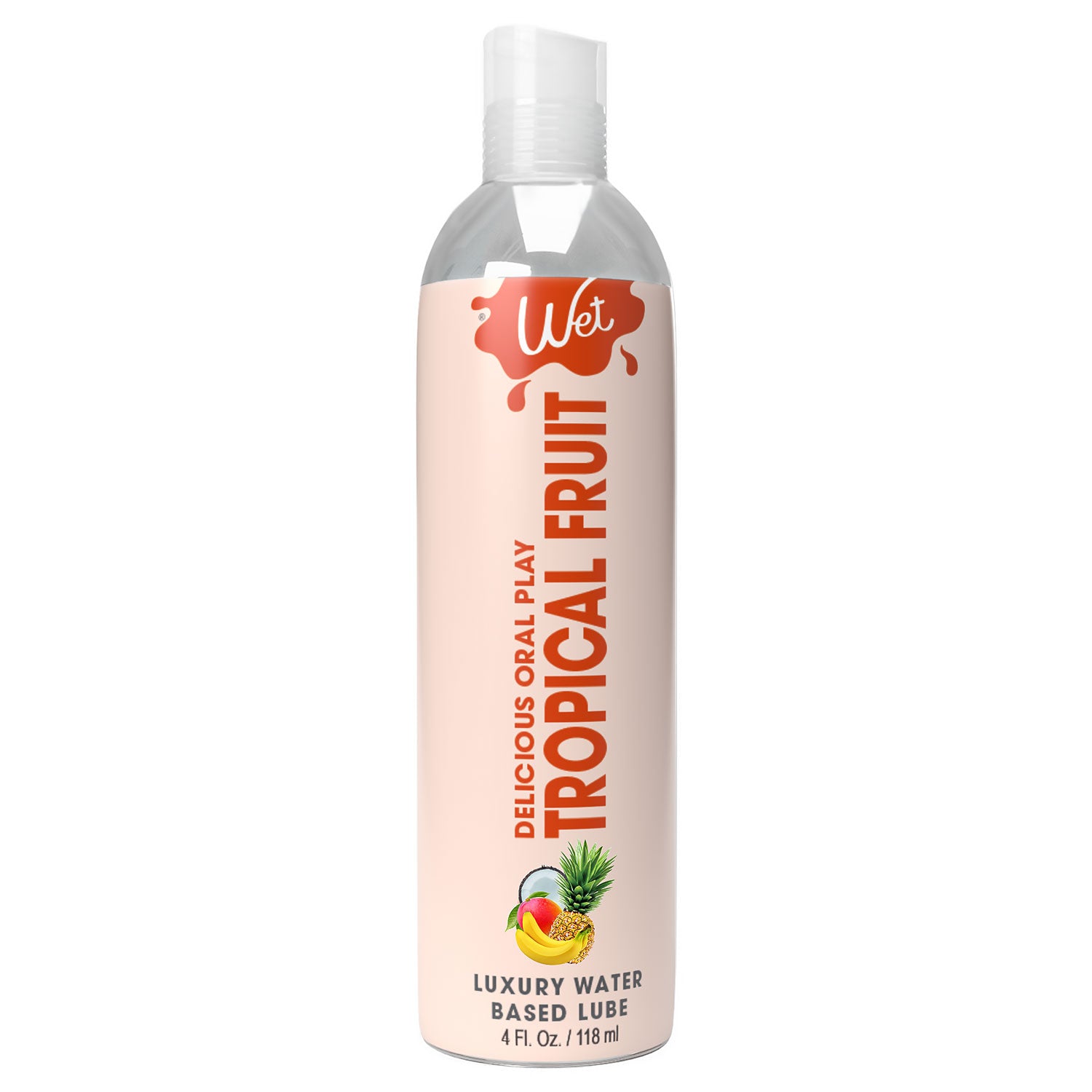 "Wet Delicious Oral Play - Tropical Fruit - Waterbased Flavored Lubricant 4 Oz WT21517"
