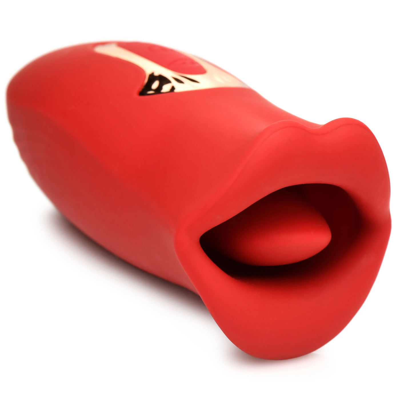 "Lickgasm Kiss and Tell Mini Kissing and Vibrating Clitoral Stimulator - Red INM-AH247"