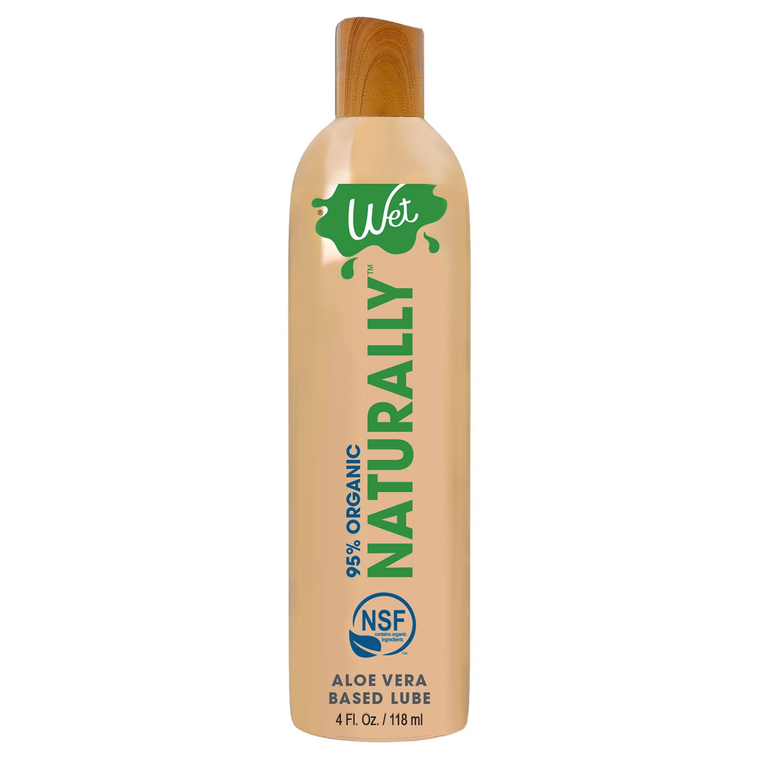 "Wet 95% Organic Naturally - Aloe Based Lubricant 4 Oz WT26425"