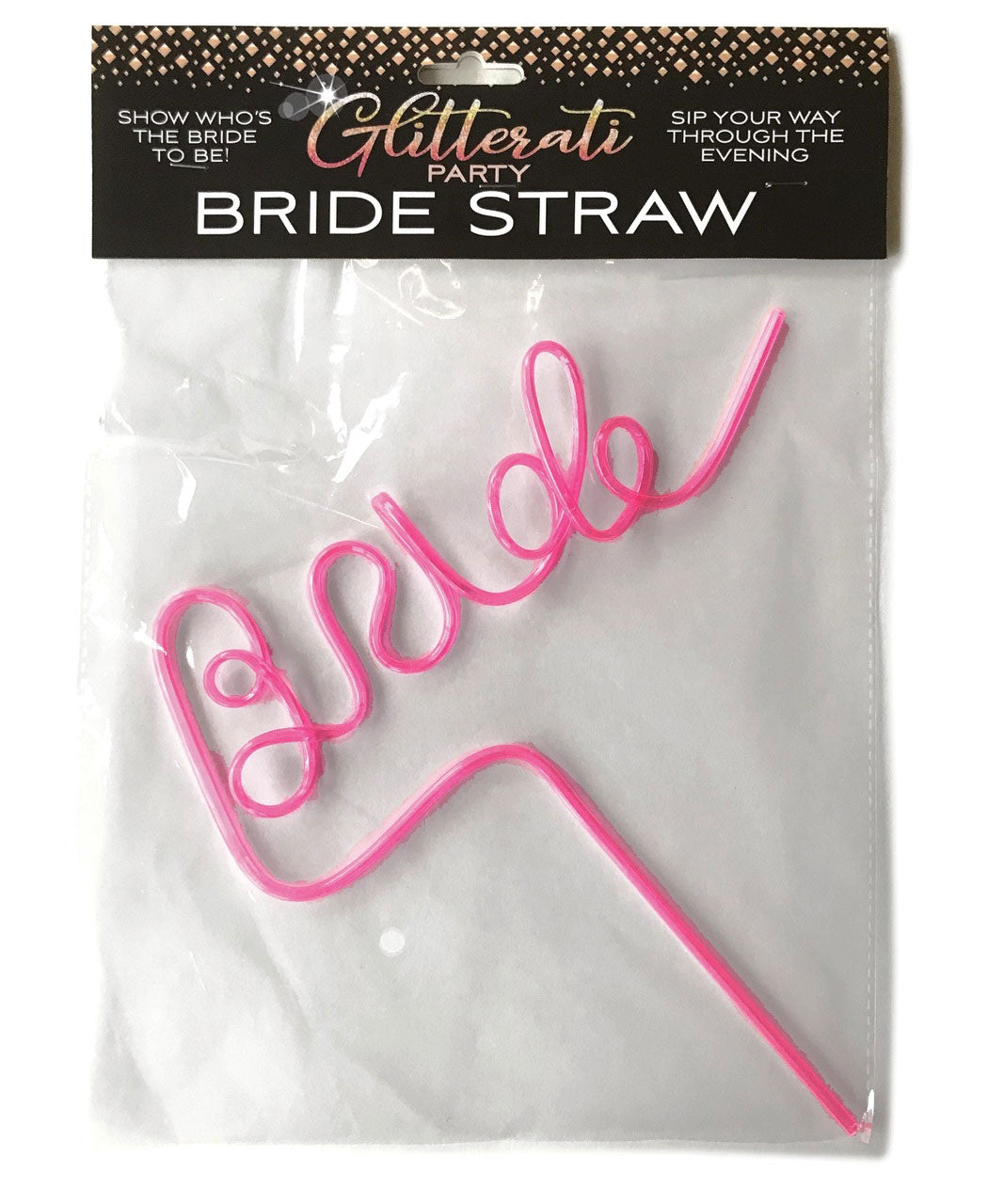 "Glitterati Bride Straw LG-CP1090"