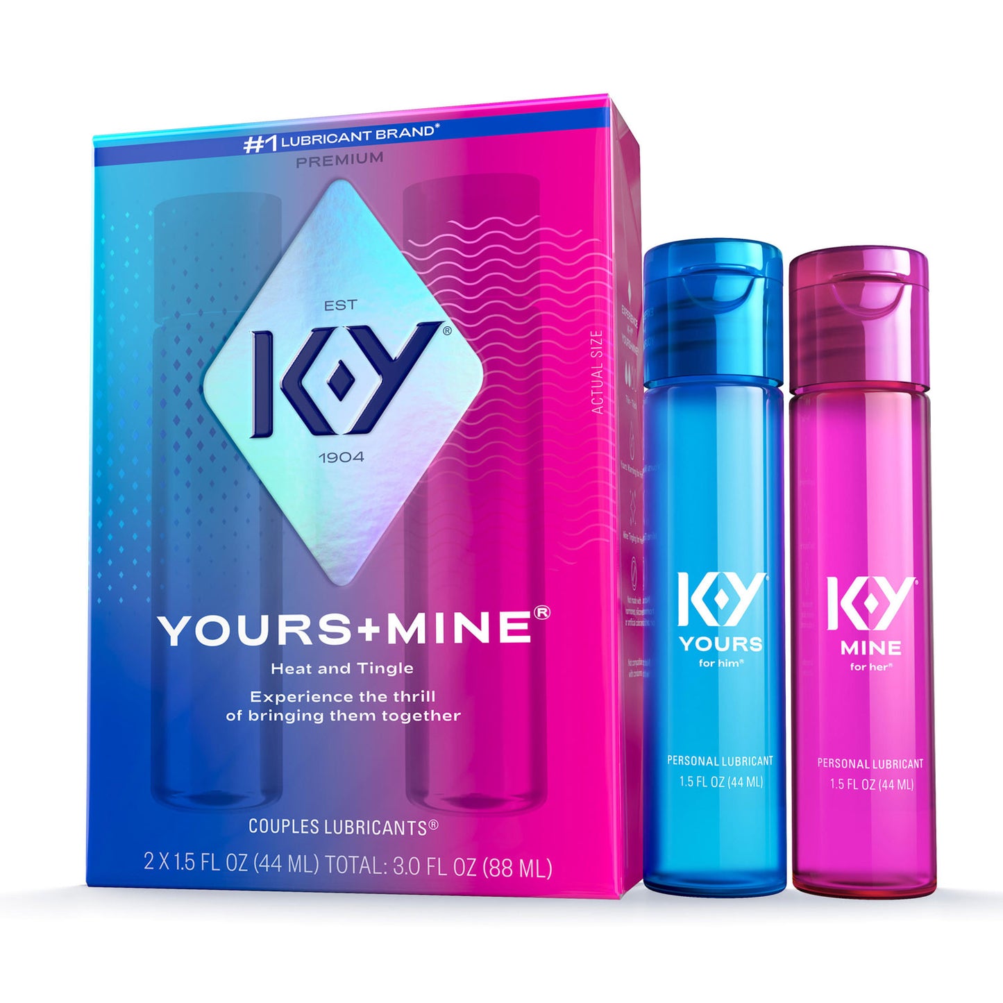 "K-Y Yours and Mine Couples Lubricant PM8892"