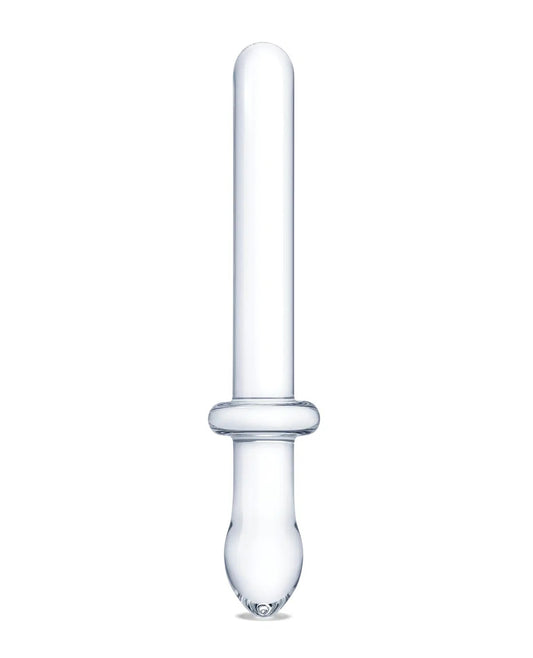 "9.25 Inch Classic Smooth Dual-Ended Dildo - Clear GLAS-166"