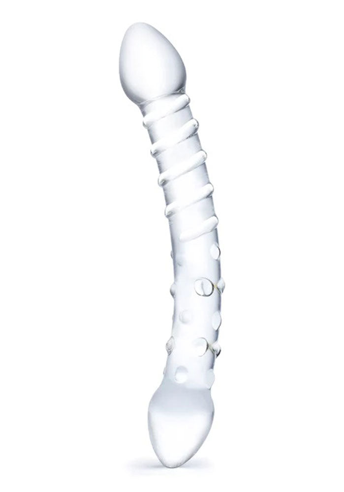 "Double Trouble Glass Dildo GLAS-16"
